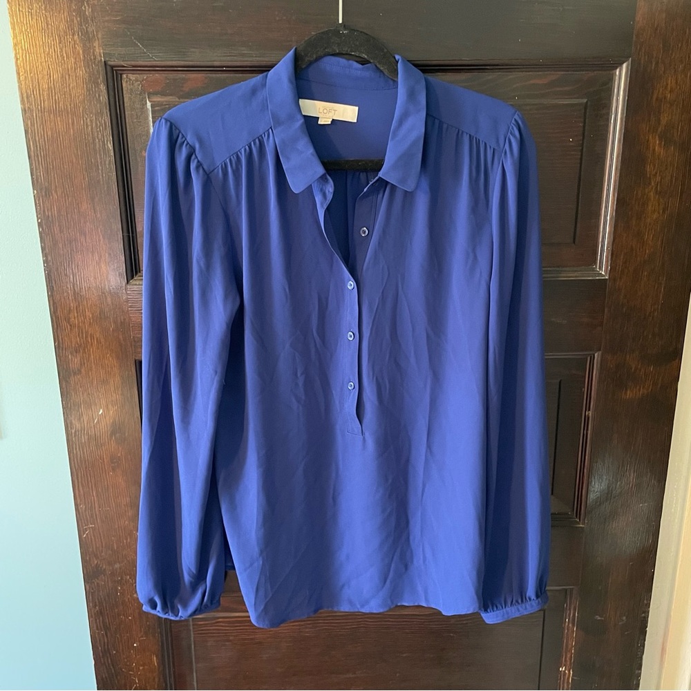 Loft Blue Button Down